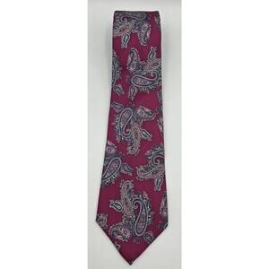 Christian Dior Silk Neck Tie Paisley Print‎ Standard Classic Pointed